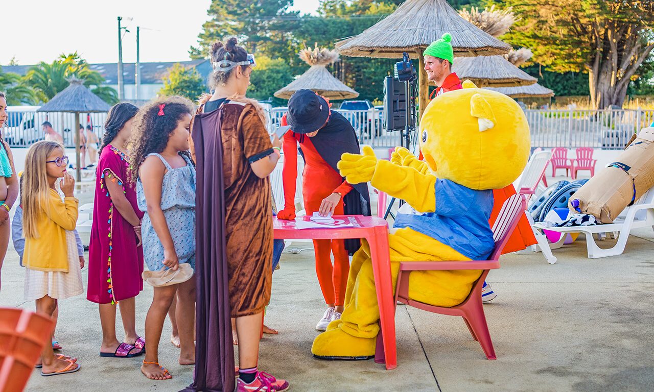 animations pour enfants camping la mer blanche maeva benodet