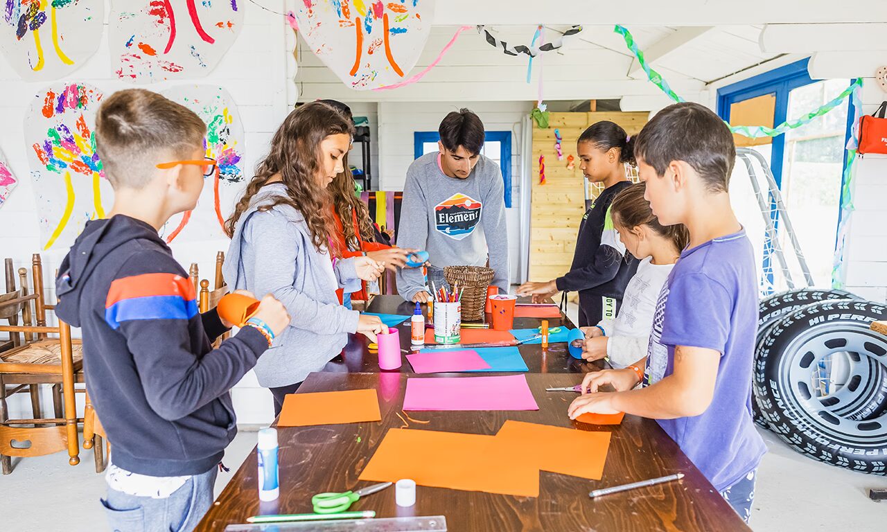 ateliers pour enfant camping la mer blanche maeva benodet