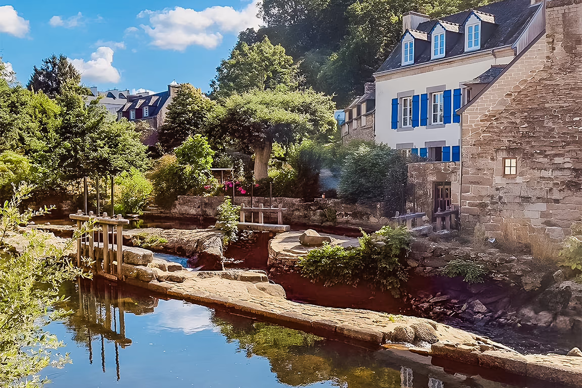 charme pittoresque et nature verdoyante a pont aven