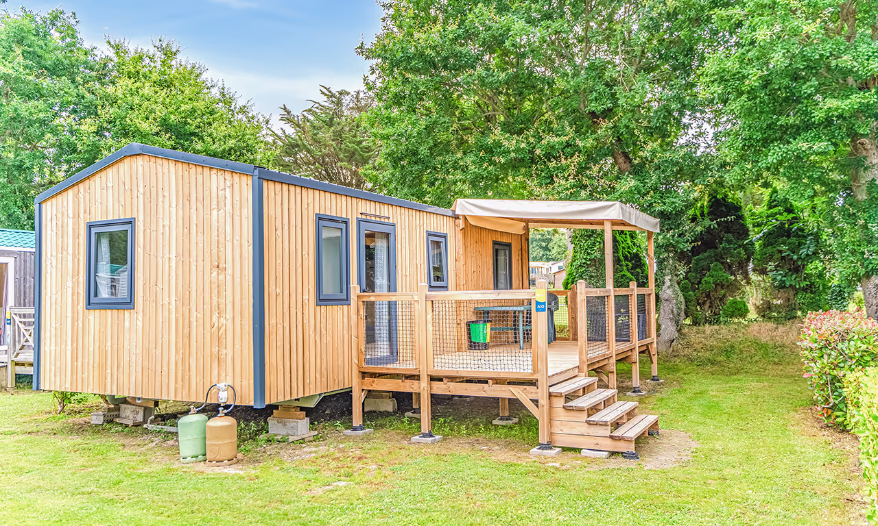 hebergements confortable camping la mer blanche maeva benodet