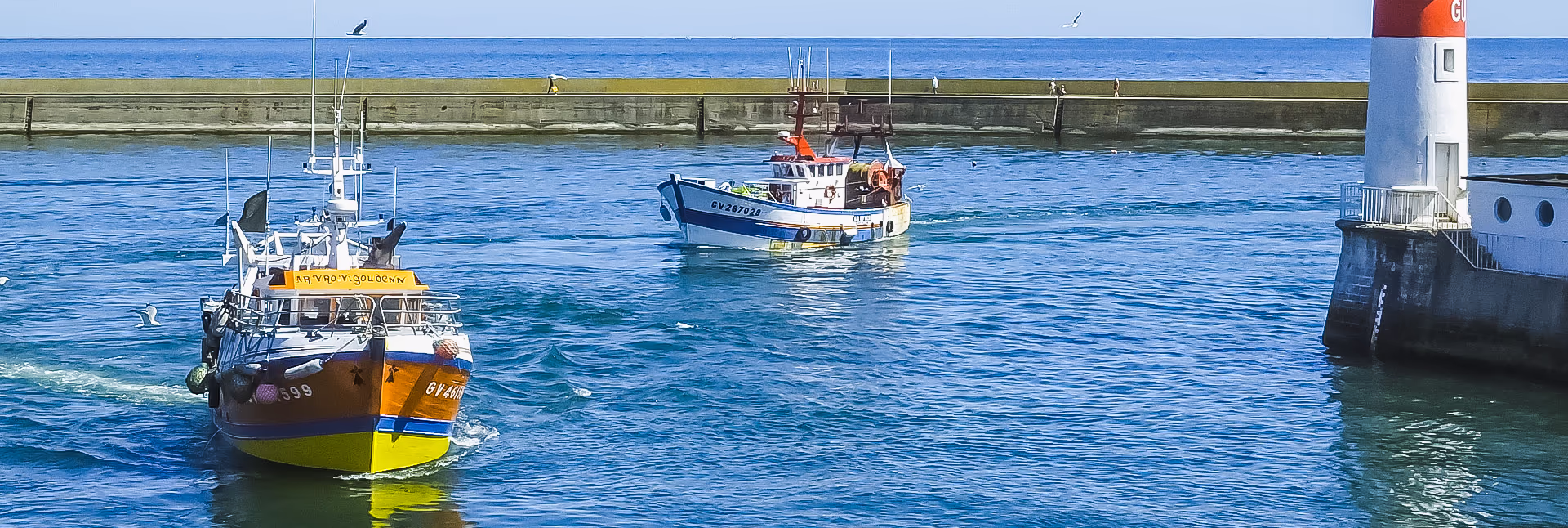 retour des bateaux de peche visite du pays bigouden